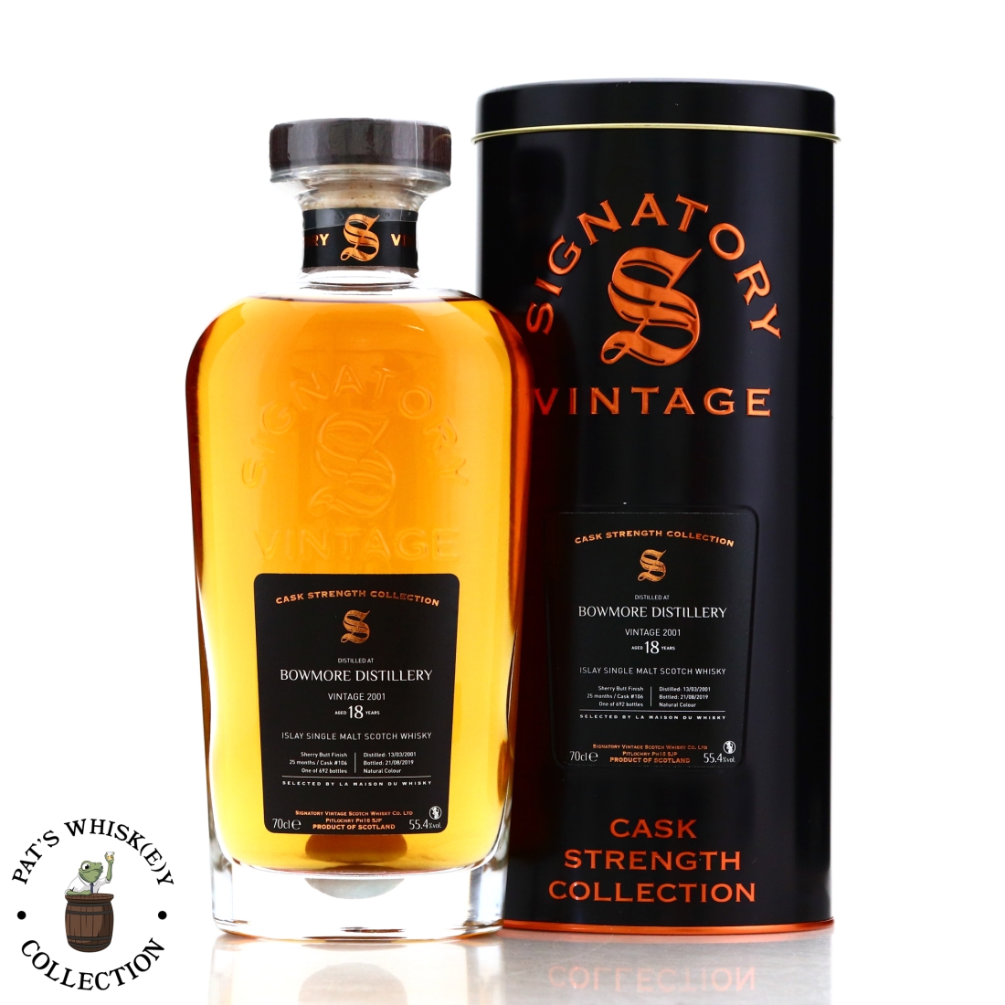 Bowmore 2001 Signatory Vintage 18 Year Old Cask Strength / LMDW
