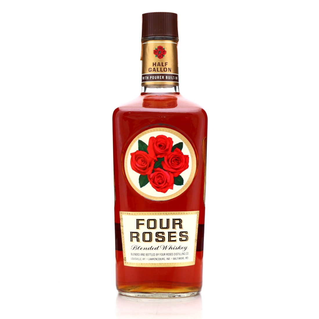Four Roses Blended Whiskey Half Gallon 1966