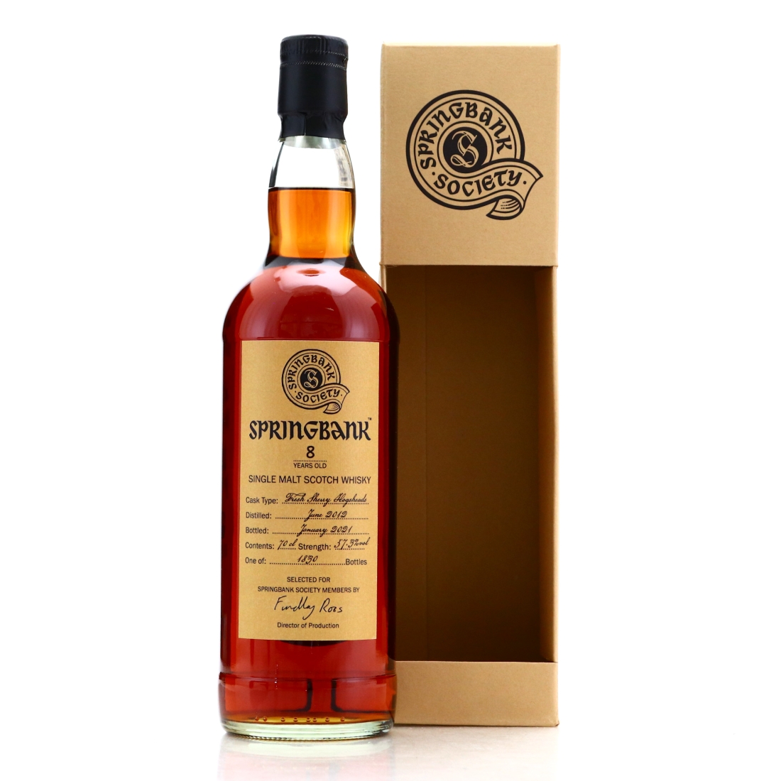 Springbank 2012 Springbank Society 8 Year Old / Fresh Sherry Hogsheads