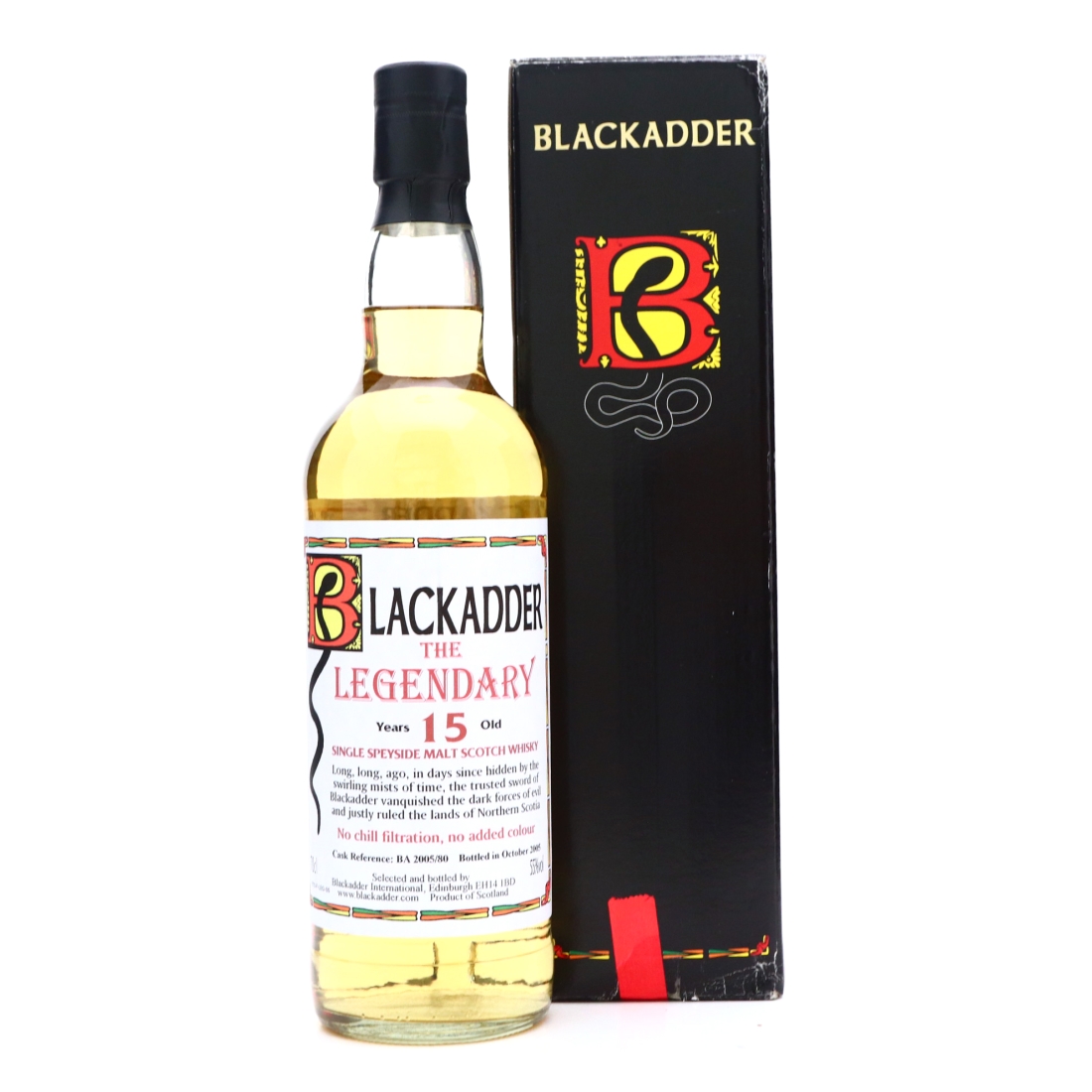 The Legendary Speyside Single Malt Blackadder 15 Year Old 