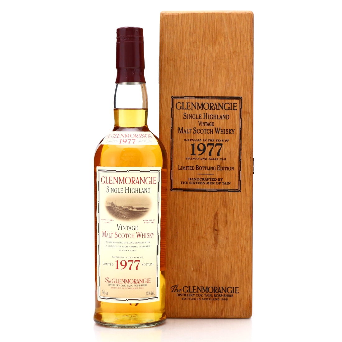 Glenmorangie 1977 21 Year Old / 2003 Edition