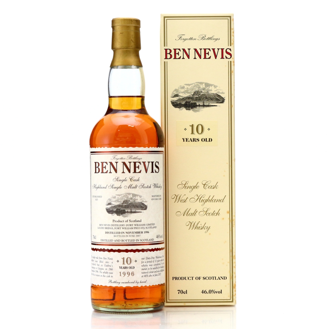 Ben Nevis 1996 Forgotten Bottlings 10 Year Old