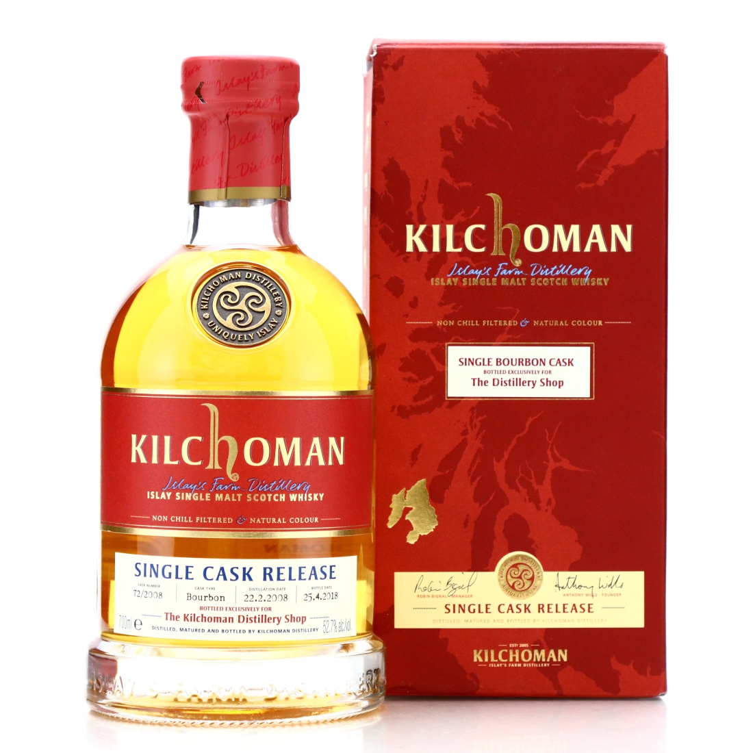 Kilchoman 2008 Single Bourbon Cask #72 / Distillery Shop