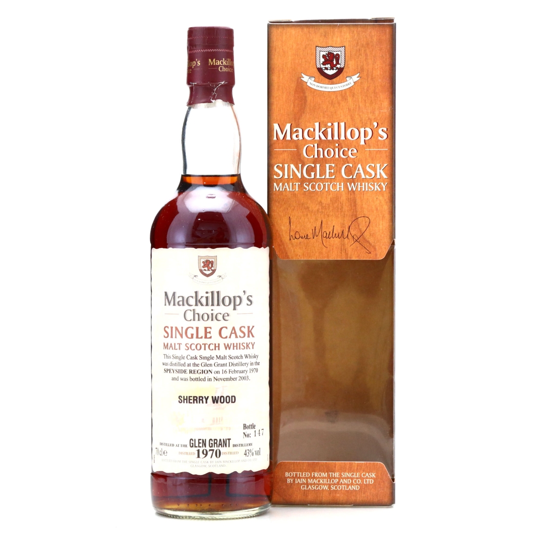 Glen Grant 1970 Mackillop's Choice