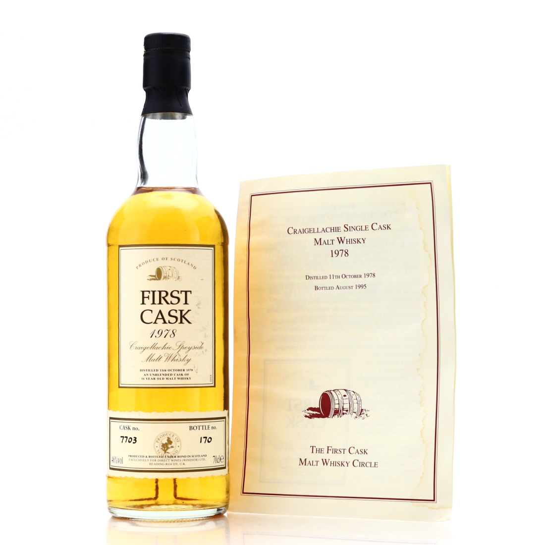 Craigellachie 1978 First Cask 16 Year Old