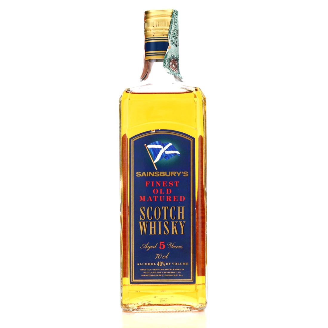 Sainsbury's 5 Year Old Scotch Whisky 1990s