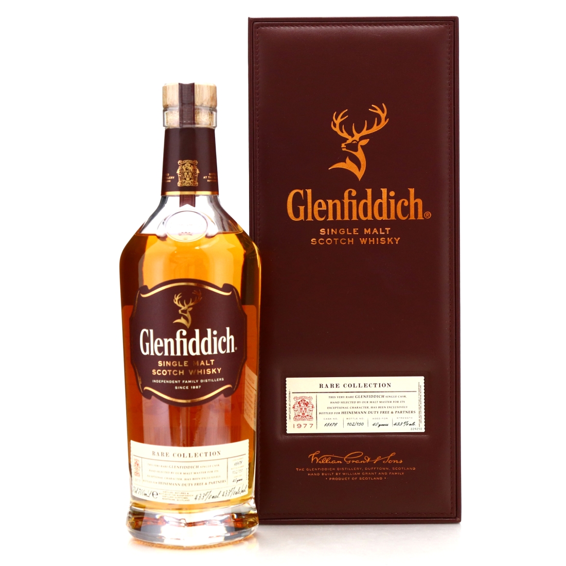 Glenfiddich 1977 Rare Collection 40 Year Old #15176 / Heinemann