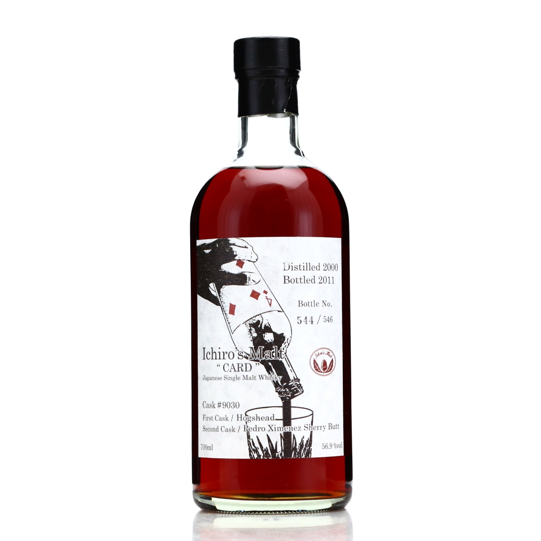Hanyu 2000 Ichiro's Malt 'Card' #9030 / Four of Diamonds