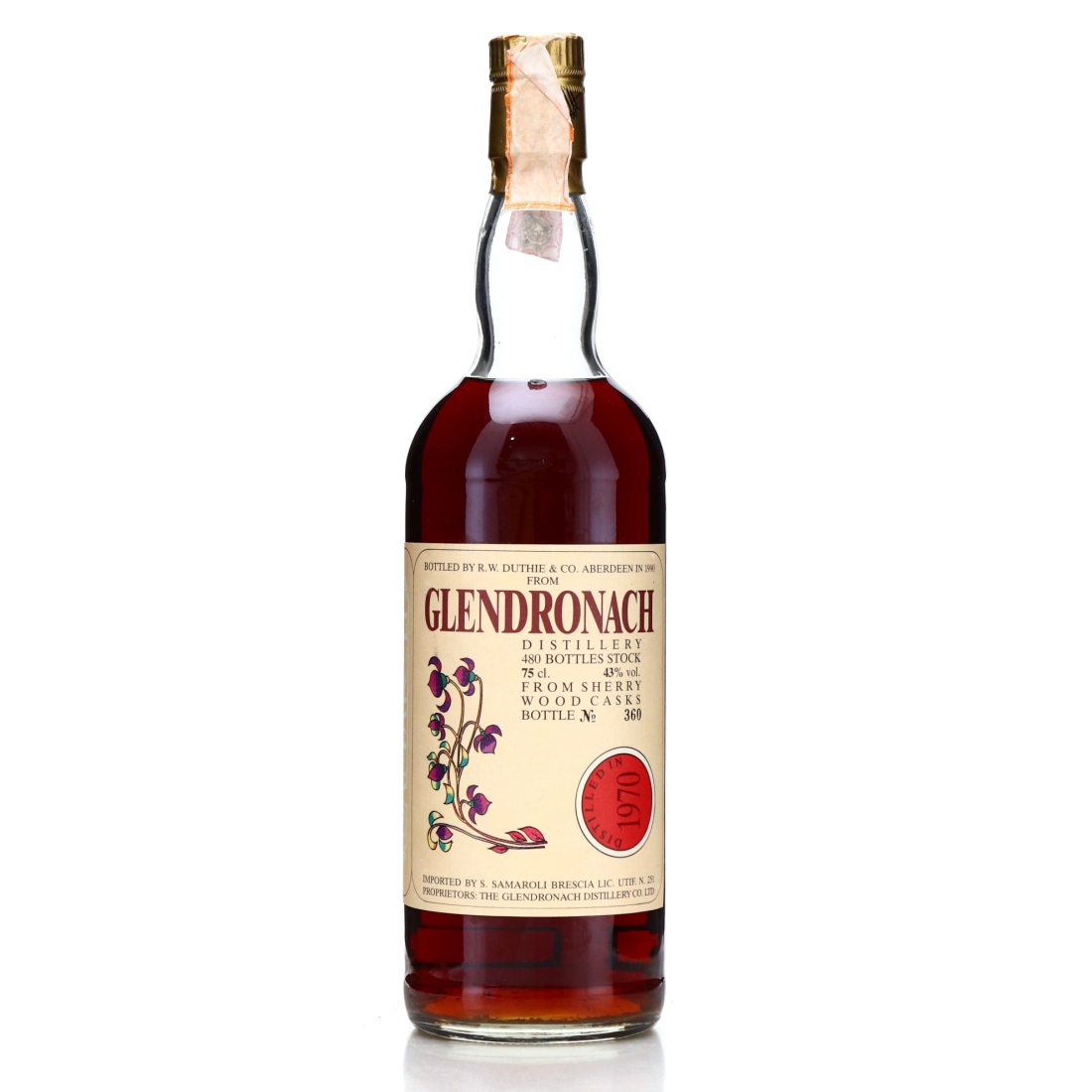 Glendronach 1970 Samaroli Sherry Wood / Flowers 1990