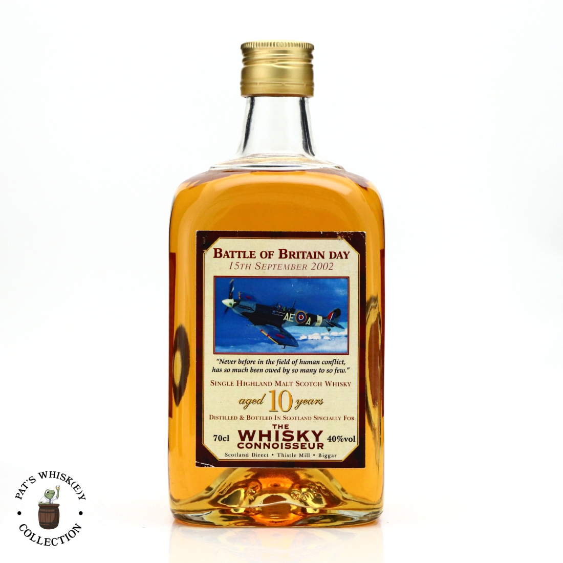 Highland Single Malt 10 Year Old Whisky Connoisseur / Battle of Britain Day 2002