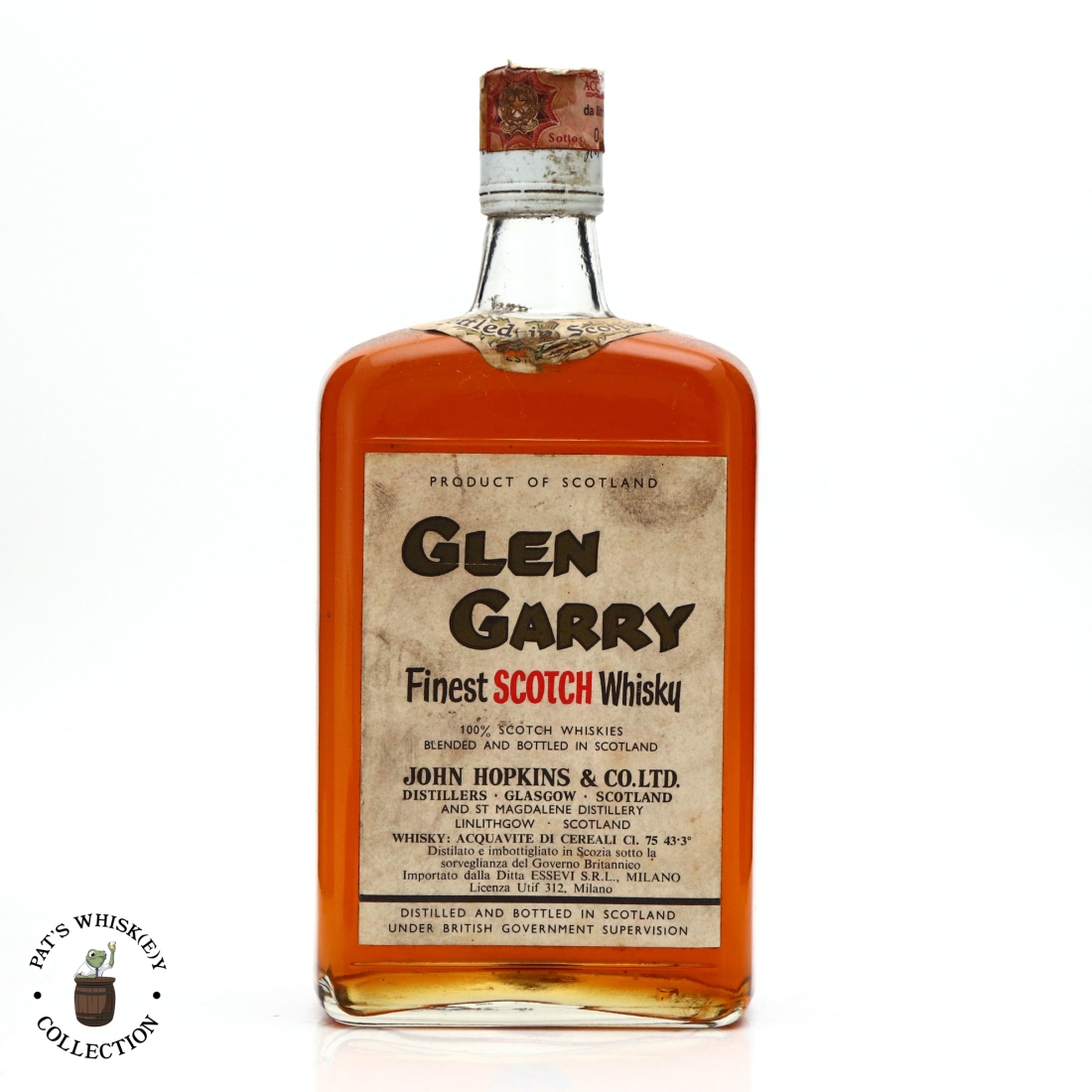 Glen Garry Golden Label Scotch Whisky 1970s 