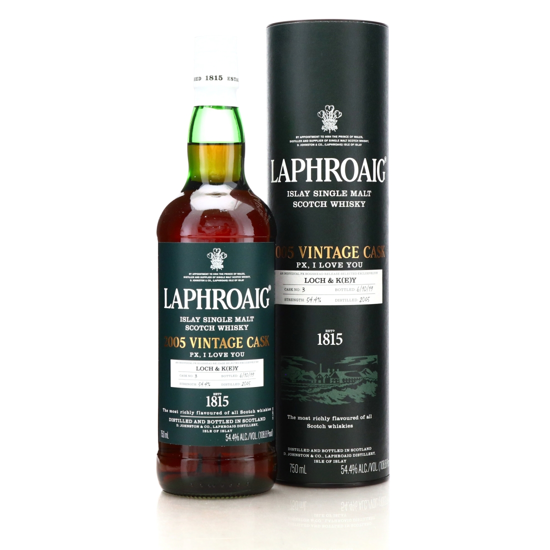 Laphroaig 2005 Vintage Cask 'PX I Love You' 75cl / Loch & Key 
