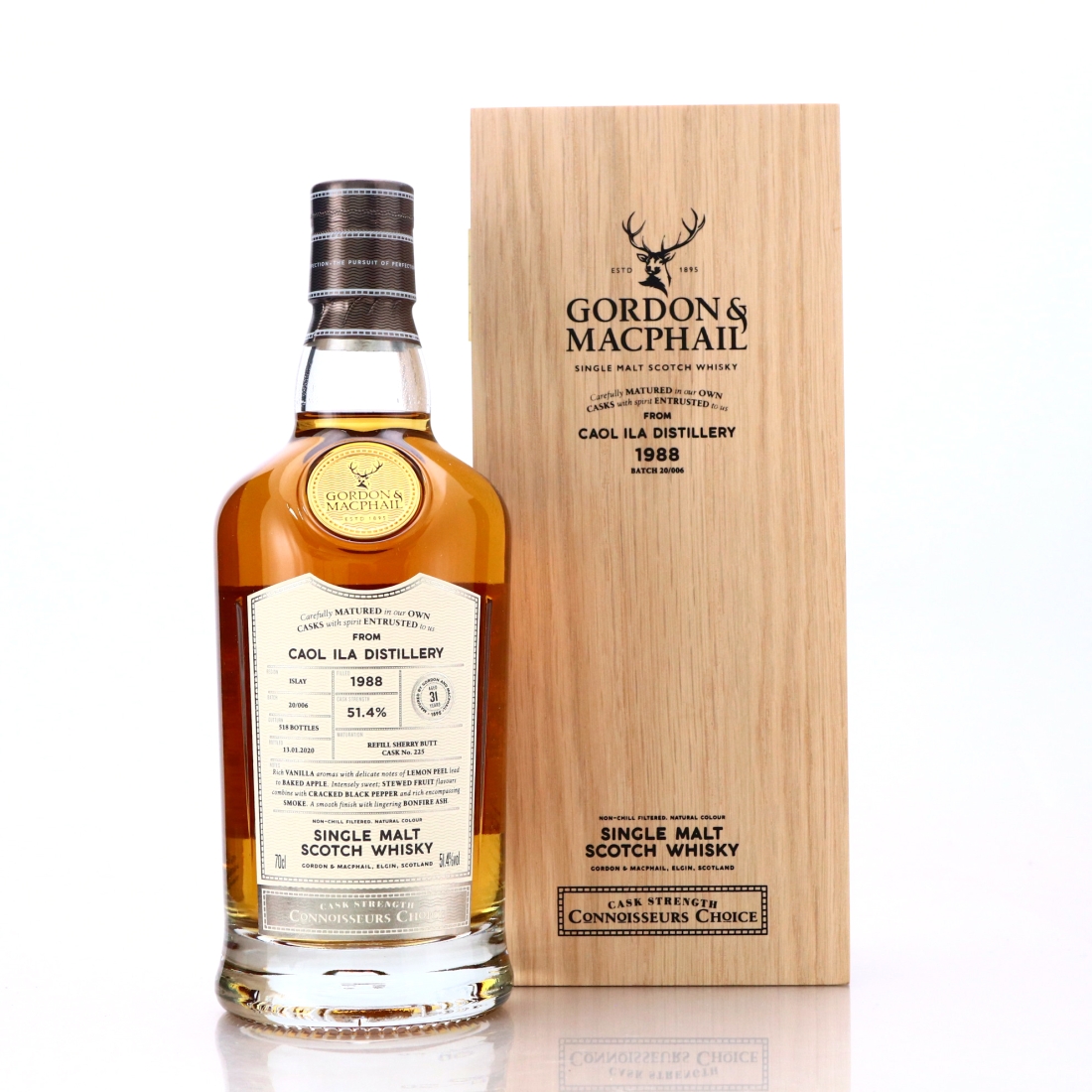 Caol Ila 1988 Gordon and MacPhail 31 Year Old Batch #20/006