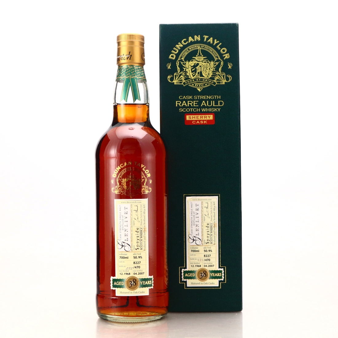 Glenlivet 1968 Duncan Taylor 38 Year Old Cask Sherry Cask