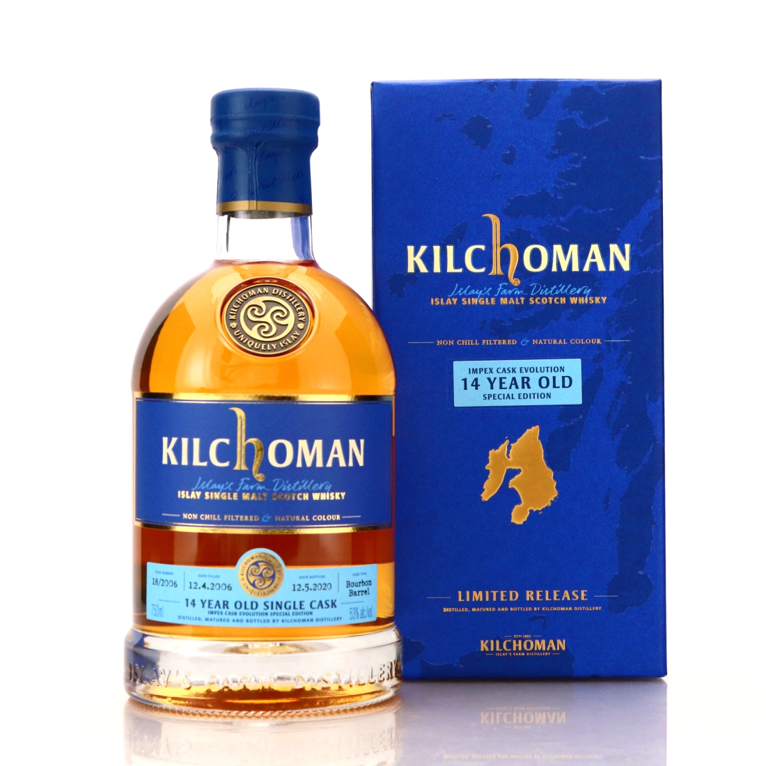 Kilchoman 2006 Single Bourbon Cask 14 Year Old #18