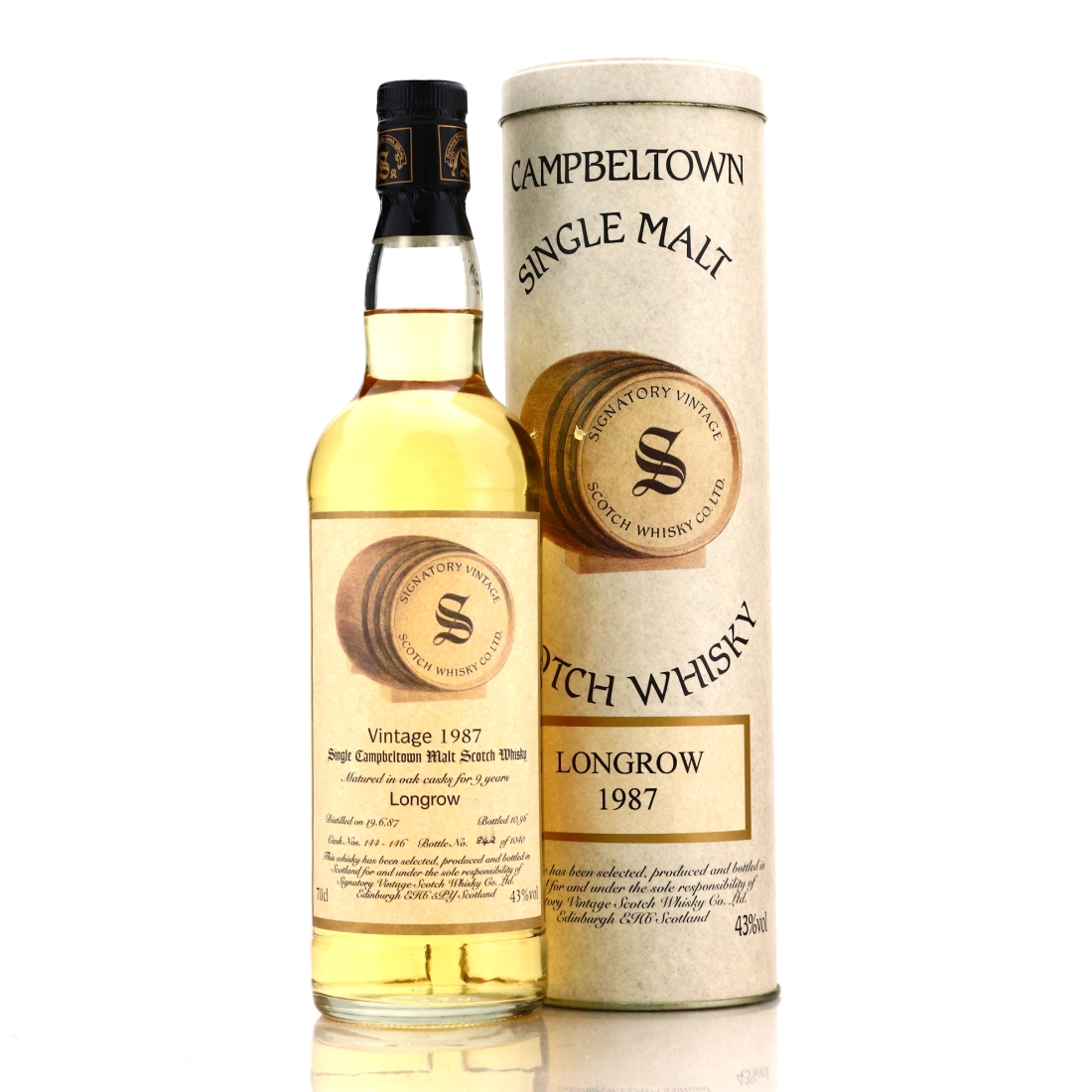 Longrow 1987 Signatory Vintage 9 Year Old