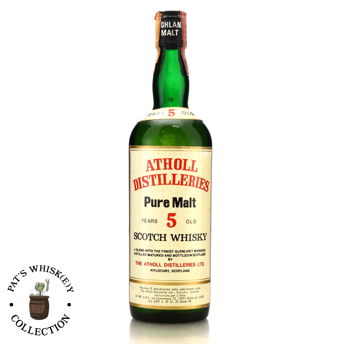 Atholl Distilleries 5 Year Old Pure Malt 1970s
