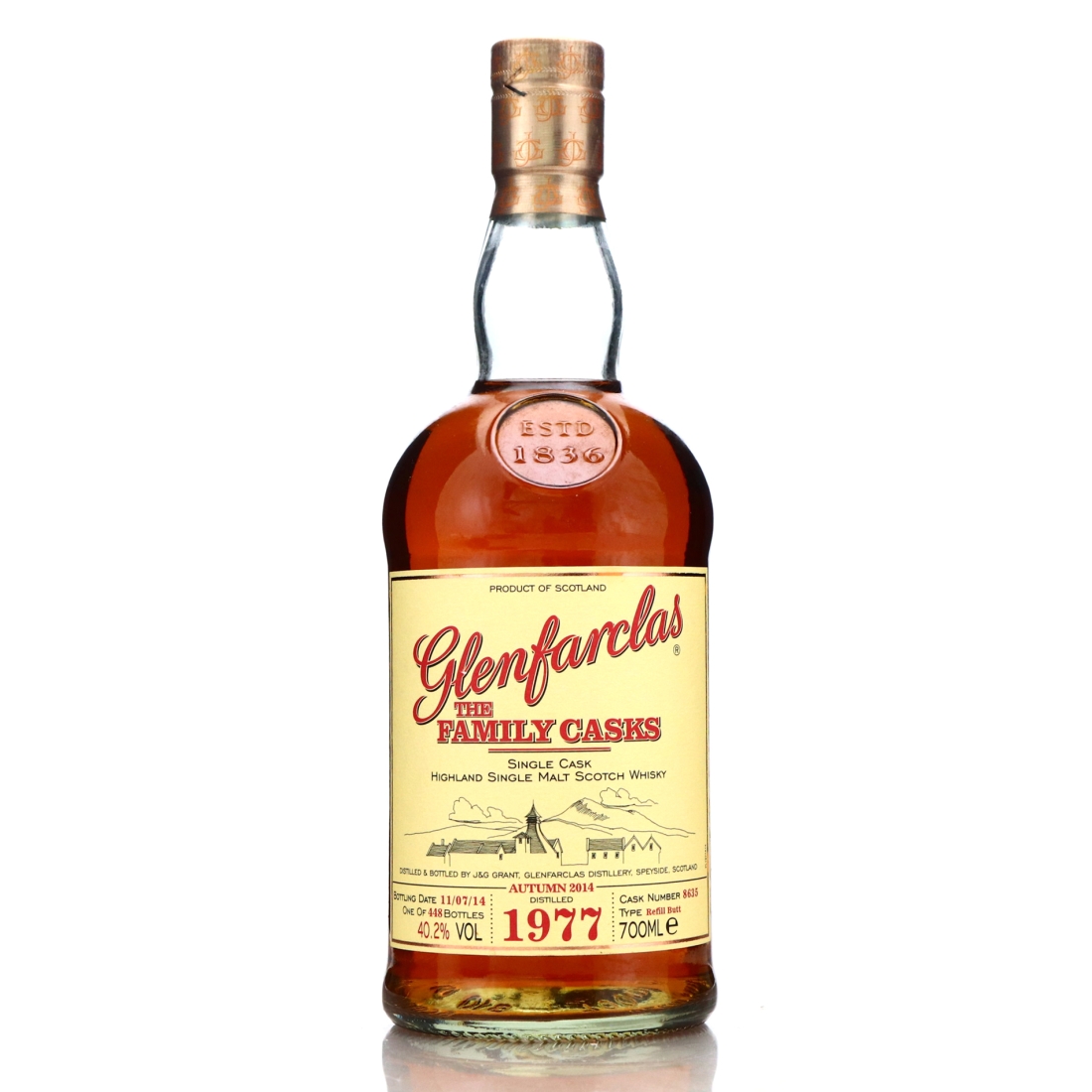 Glenfarclas 1977 Family Cask #8635 / Autumn 2014 - Signed by G.Grant