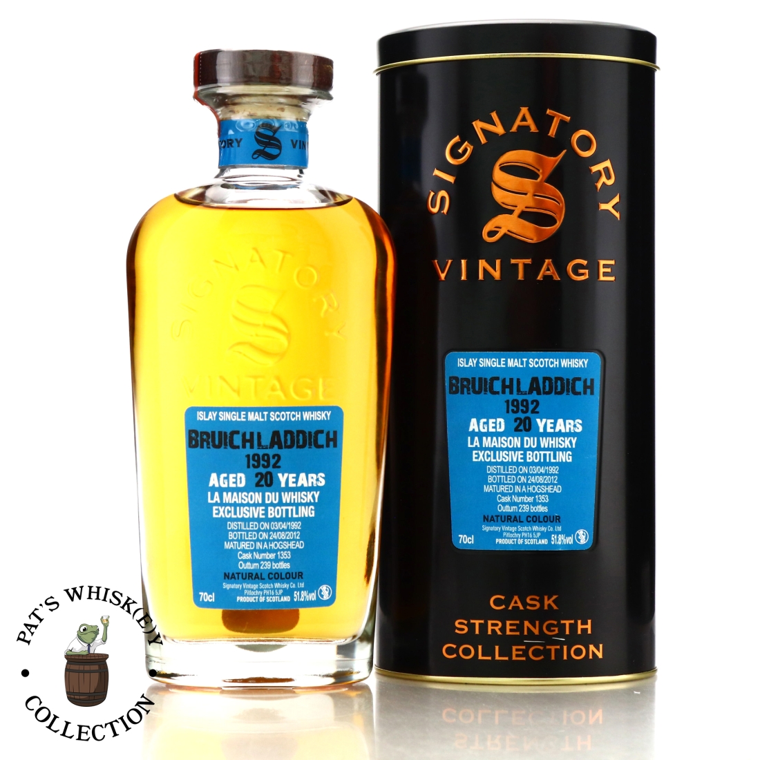 Bruichladdich 1992 Signatory Vintage 20 Year Old Cask Strength / LMDW
