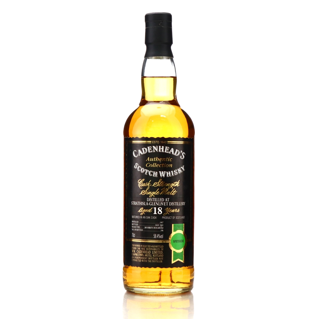 Strathisla 1987 Cadenhead's 18 Year Old