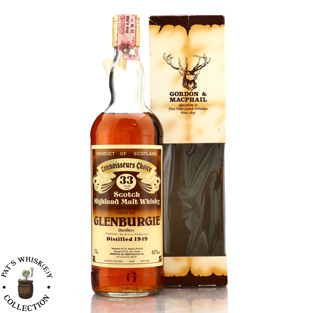 Glenburgie 1949 Gordon and MacPhail 33 Year Old / Co. Pinerolo Import