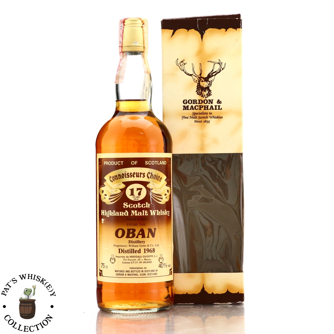 Oban 1968 Gordon and MacPhail 17 Year Old / Meregalli Import