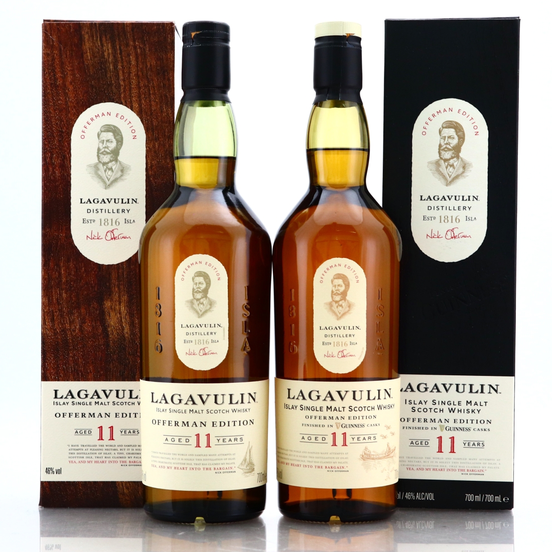 Lagavulin Offerman Edition 11 Year Old & Guinness Cask Finish 2 x 70cl