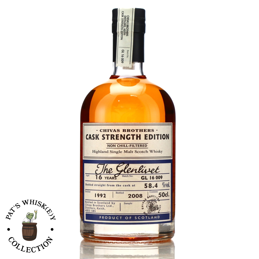 Glenlivet 1992 Cask Strength 16 Year Old Batch #9