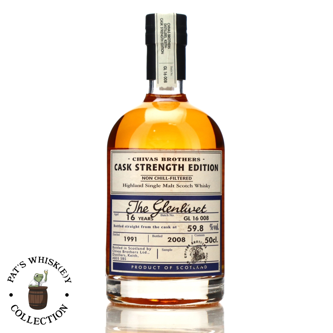 Glenlivet 1991 Cask Strength 16 Year Old Batch #8