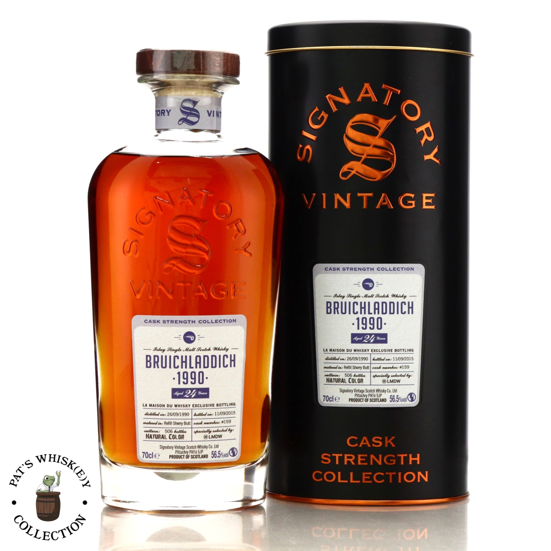 Bruichladdich 1990 Signatory Vintage 24 Year Old Cask Strength / LMDW