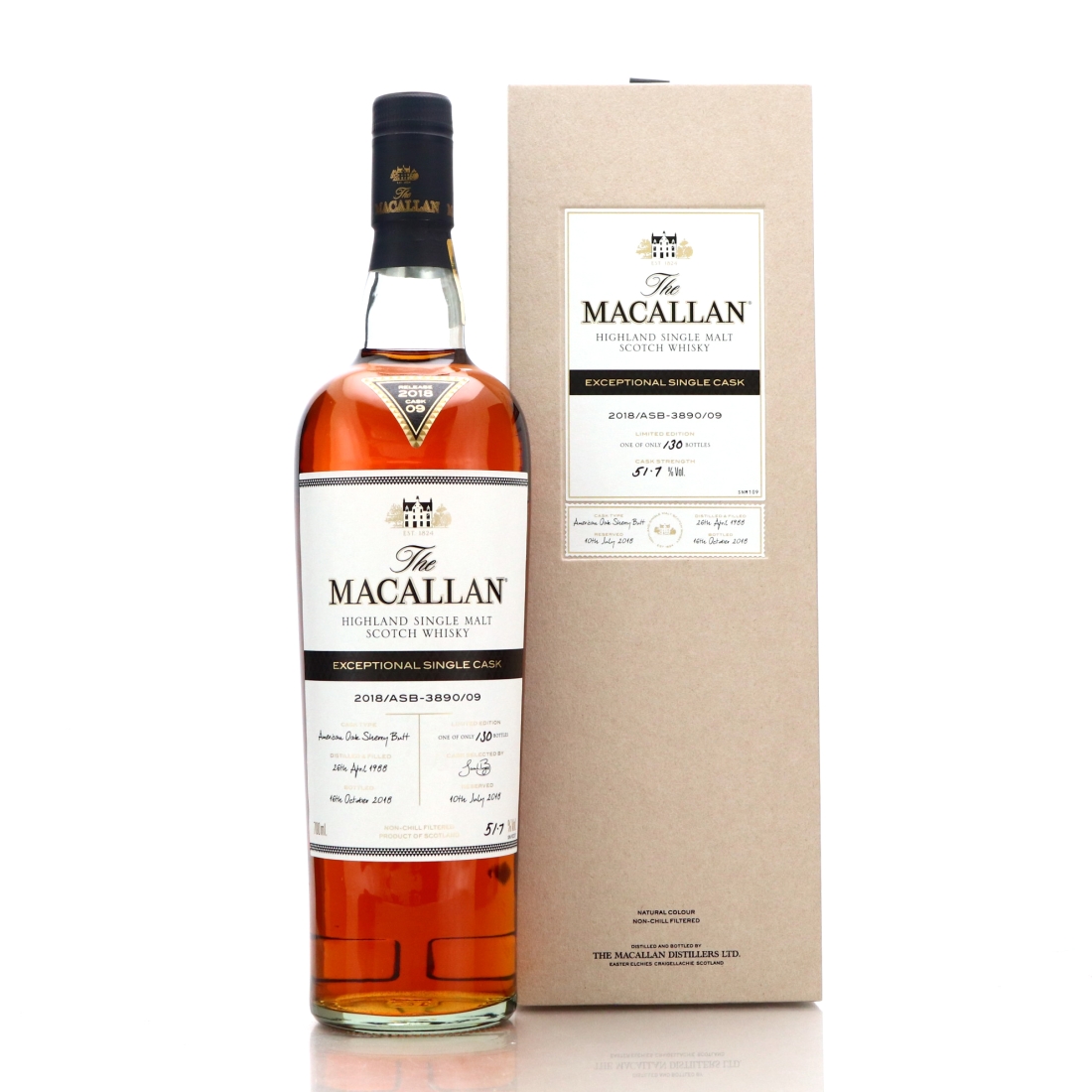 Macallan 1988 Exceptional Cask #3890-09 / 2018 Release