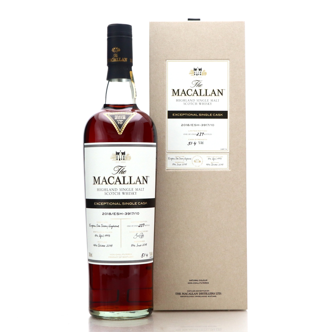 Macallan 1993 Exceptional Cask #3917-10 / 2018 Release