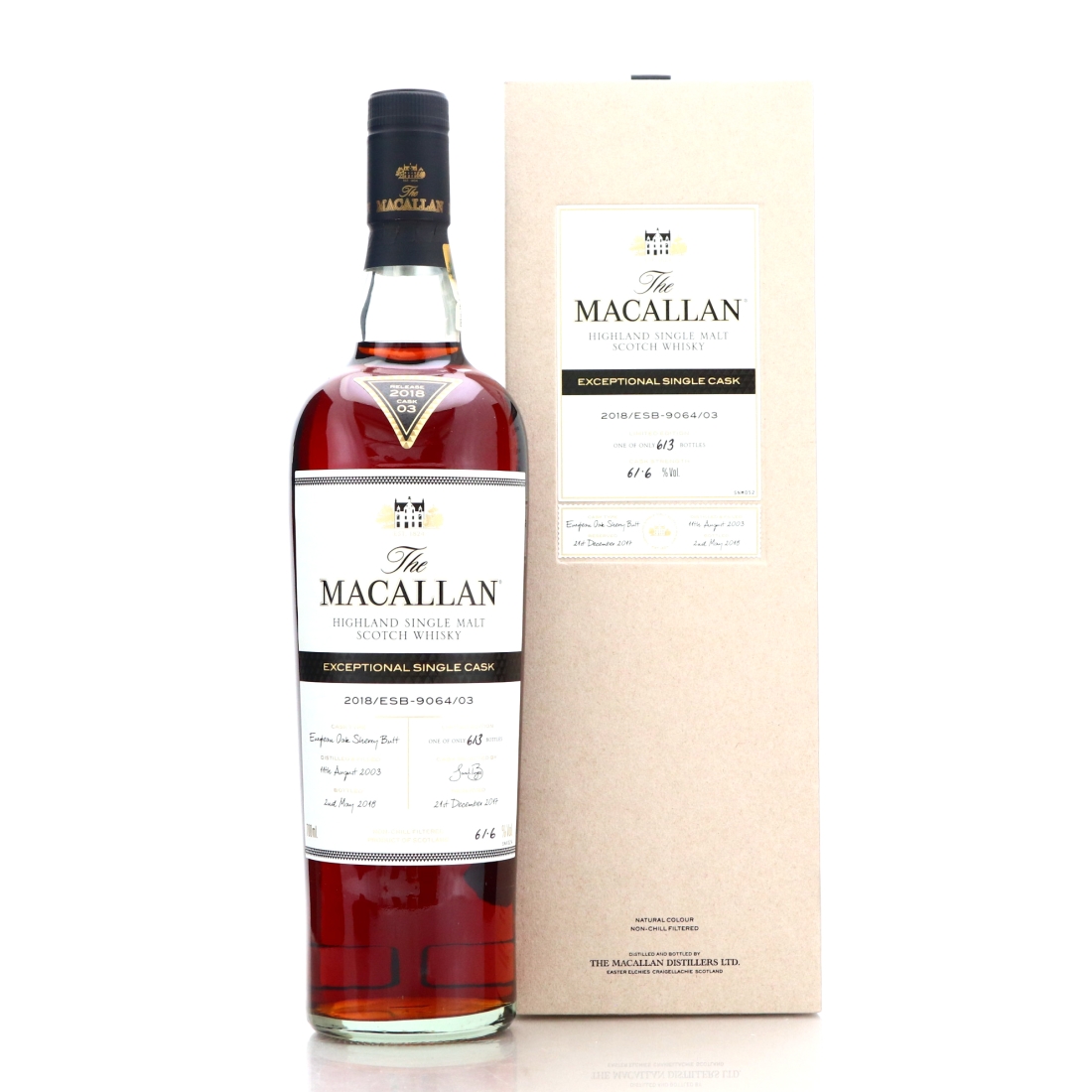 Macallan 2003 Exceptional Cask #9064-03 / 2018 Release