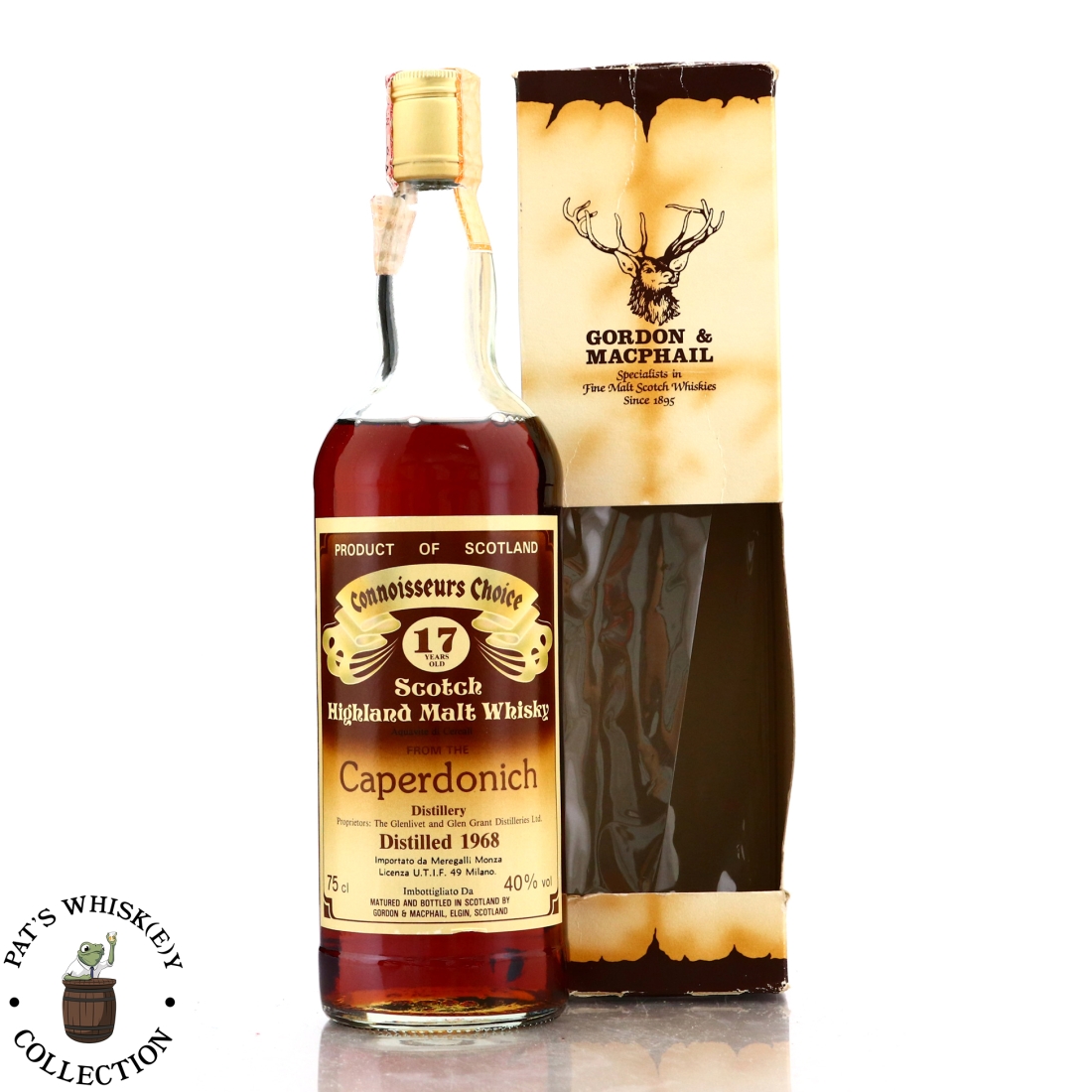 Caperdonich 1968 Gordon and MacPhail 17 Year Old / Meregalli Import