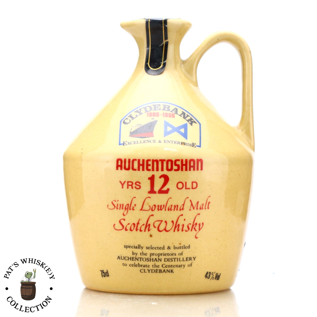 Auchentoshan 12 Year Old Clydebank Centenary Decanter 1986
