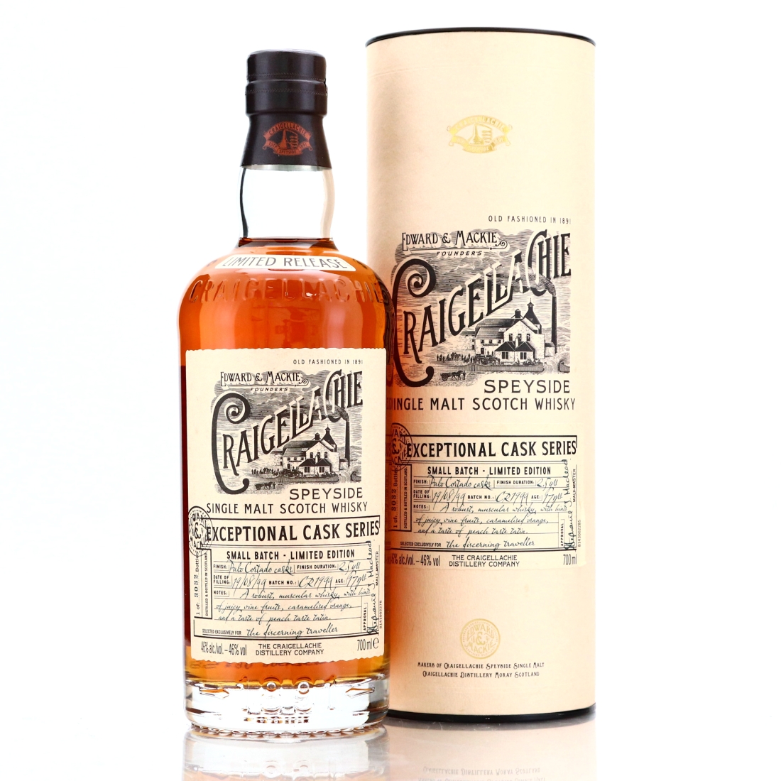 Craigellachie 1999 Exceptional Cask 17 Year Old / Palo Cortado Cask Finish