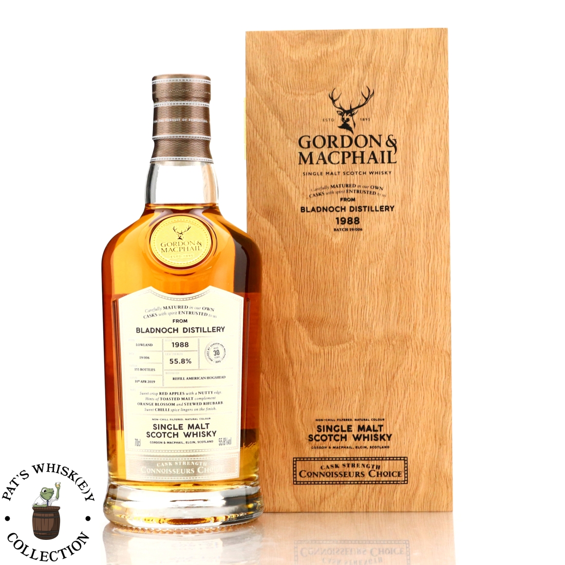 Bladnoch 1988 Gordon and MacPhail 30 Year Old Batch #19/006