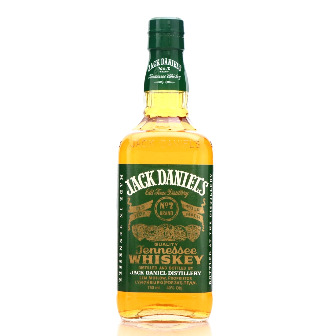 Jack Daniel's Old No.7 Green Label 80 Proof 1999 