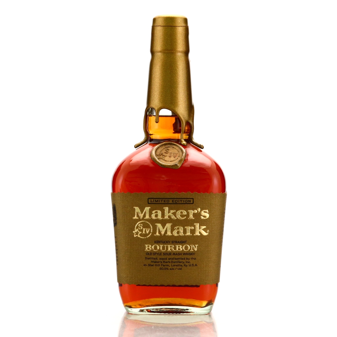 Maker's Mark Gold Label Label Kentucky Straight Bourbon 1997