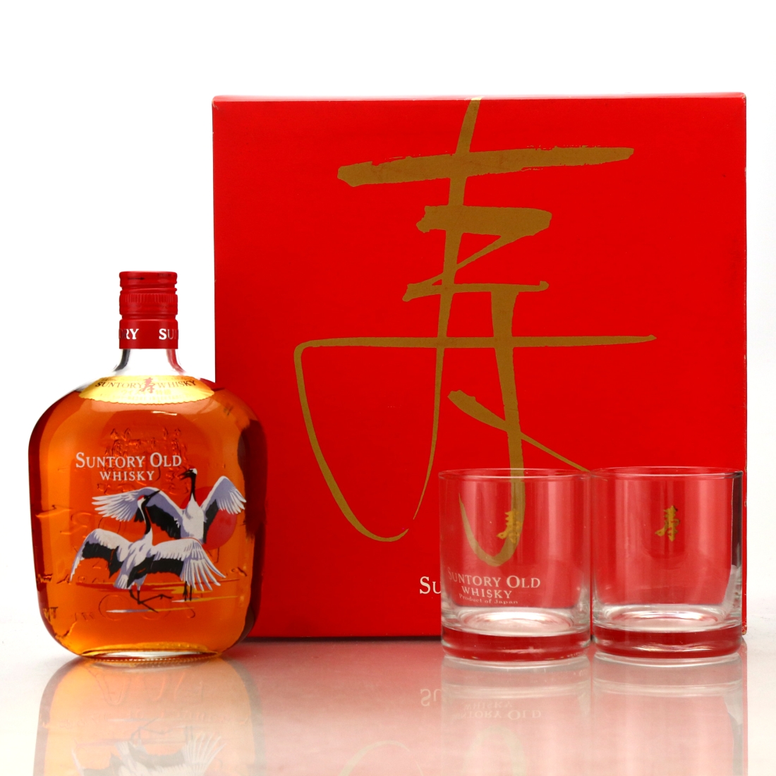Suntory Old Whisky Bird Bottle Gift Pack