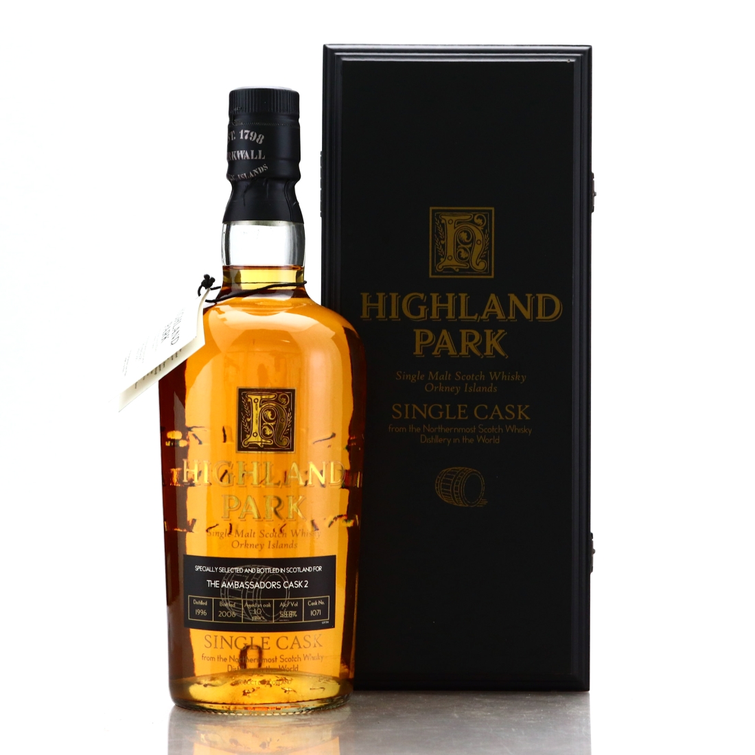 Highland Park 1996 Single Cask 10 Year Old #1071 / The Ambassadors Cask No.2