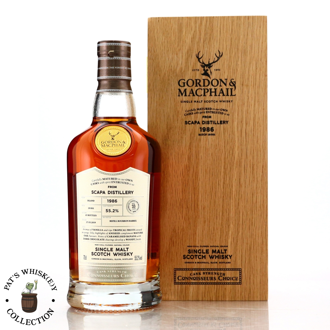 Scapa 1986 Gordon and MacPhail 33 Year Old Batch #19/001