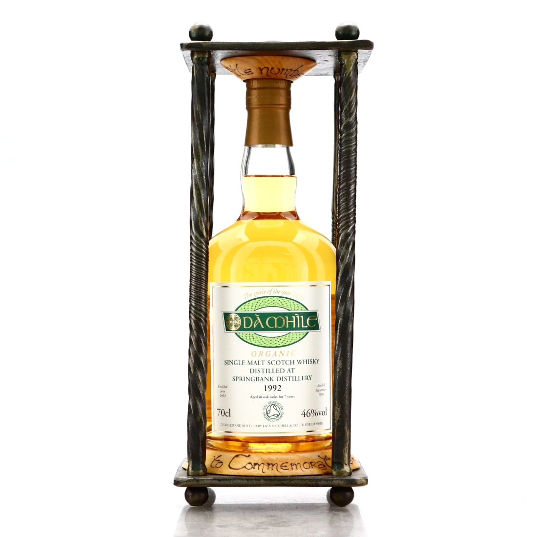 Springbank 1992 Da Mhile 7 Year Old Organic / Iron Cage 