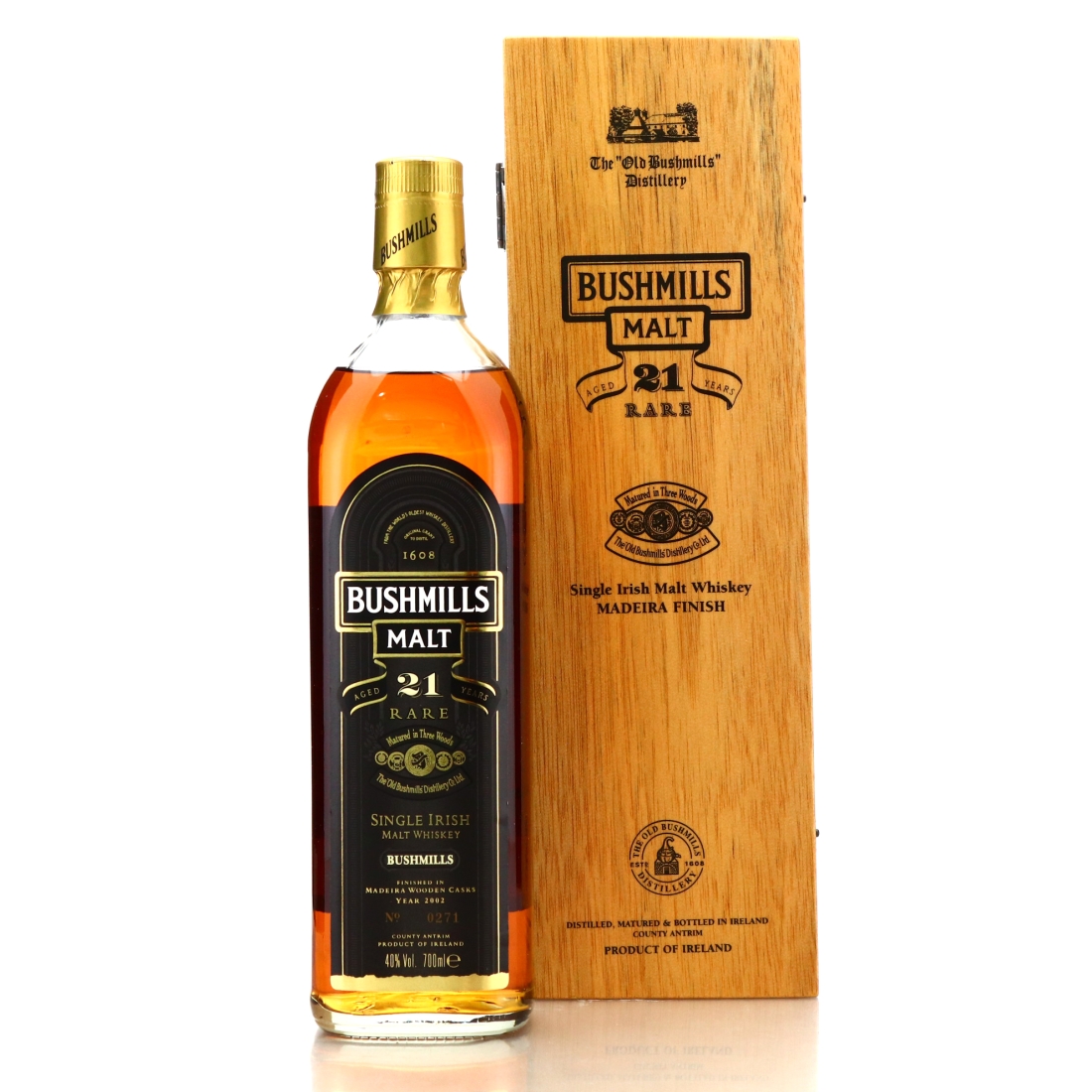 Bushmills 21 Year Old Three Woods 2002