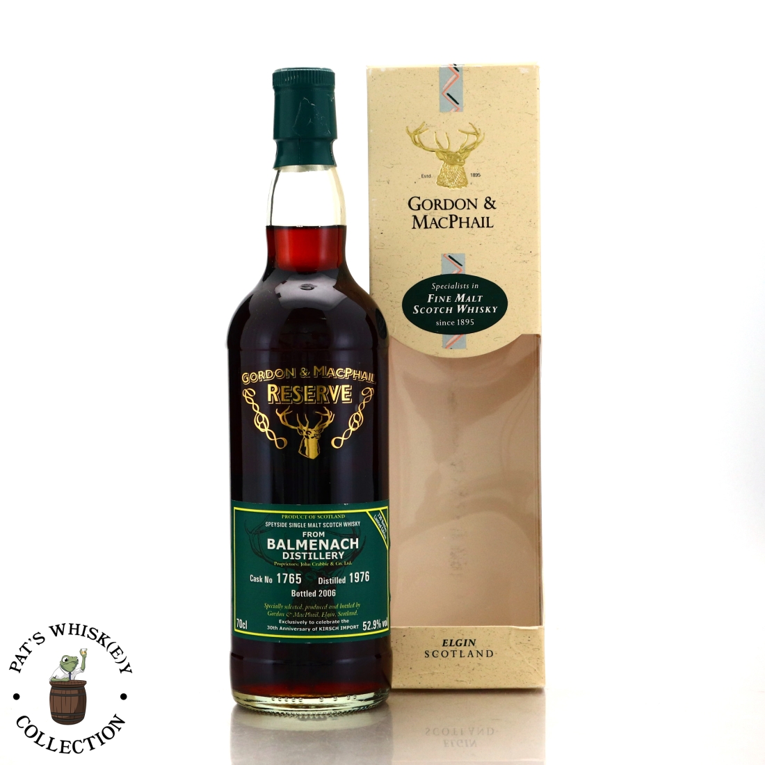 Balmenach 1976 Gordon and MacPhail Reserve / Kirsch Import 30th Anniversary