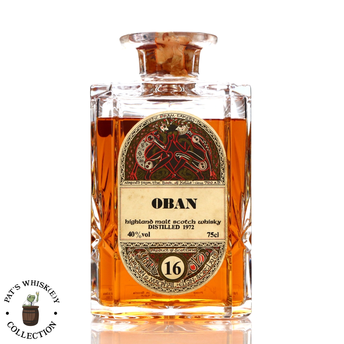 Oban 1972 Gordon and MacPhail 16 Year Old 'Book of Kells' Decanter