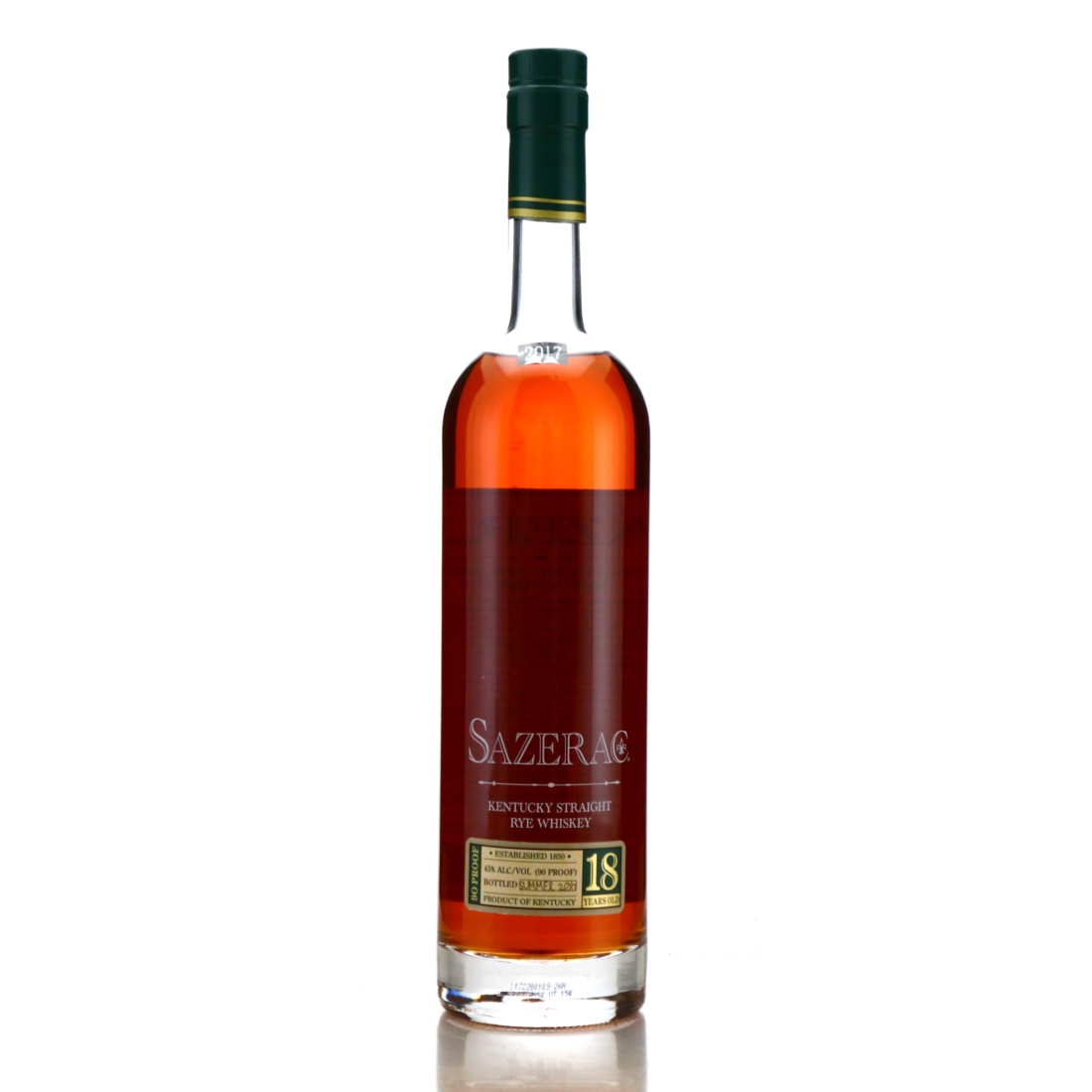 Sazerac 18 Year Old Rye Summer 2017