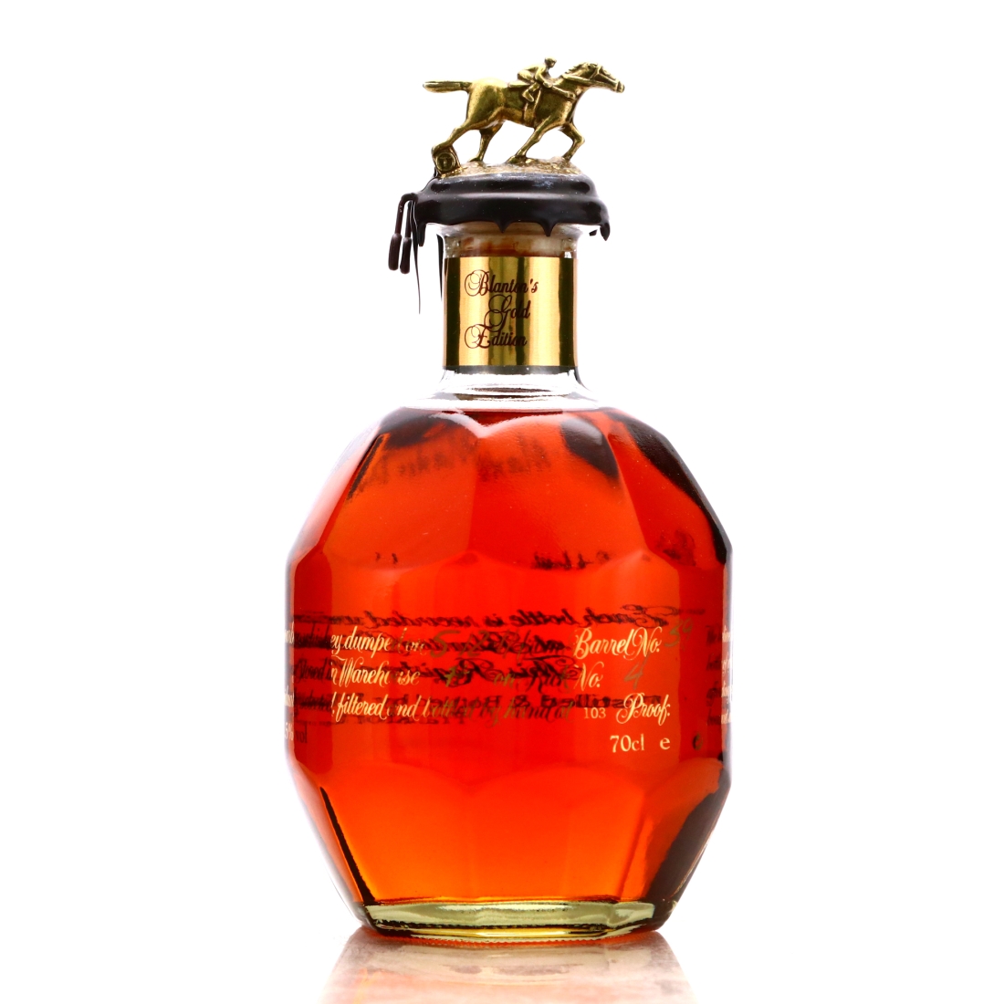 Blanton's Single Barrel Gold Edition dumped 2011 70cl / Signed