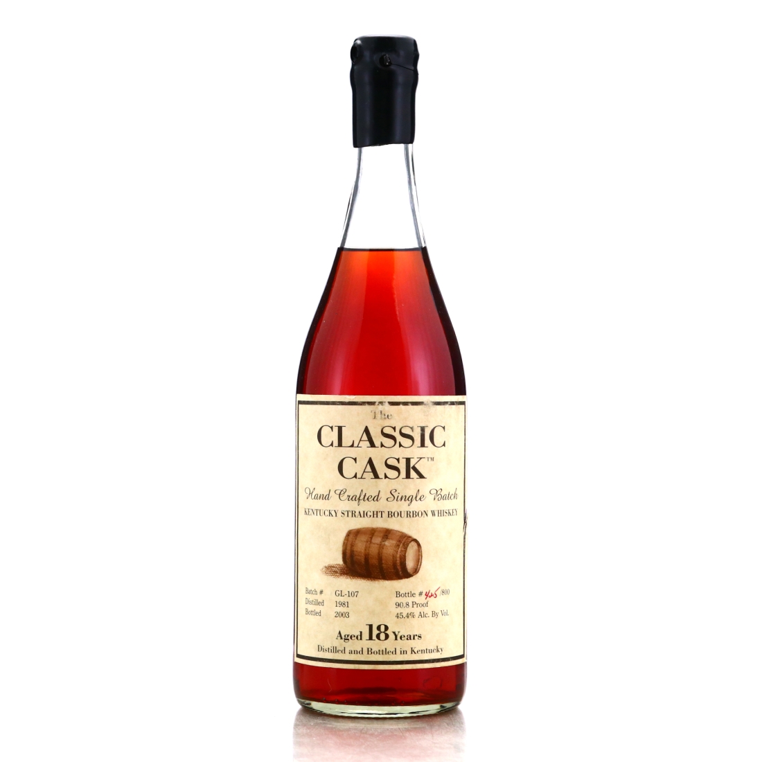Classic Cask 1981 Single Batch 18 Year Old Kentucky Bourbon