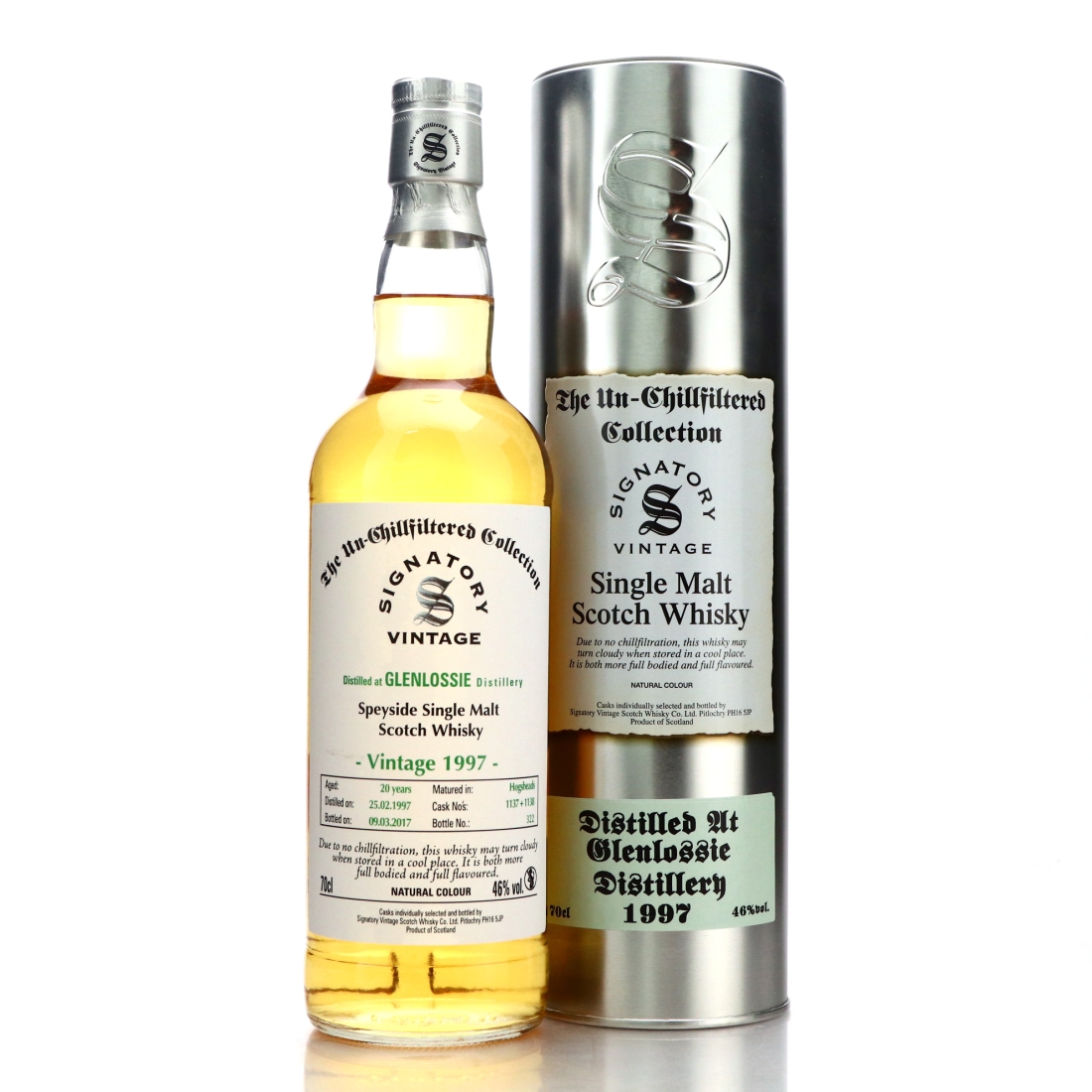 Glenlossie 1997 Signatory Vintage 20 Year Old